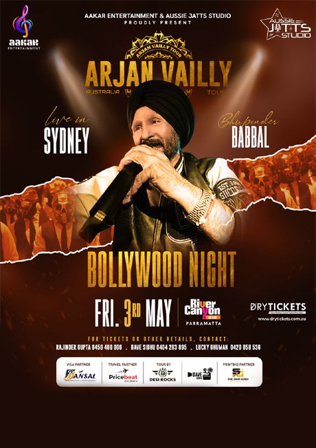Arjan Vailly Bollywood Night Live In Sydney