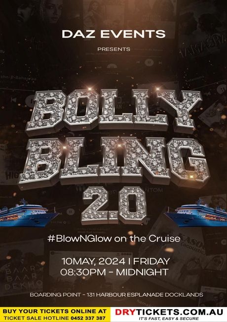 Bolly Bling 2.0 Cruise Party In Melbourne 2024