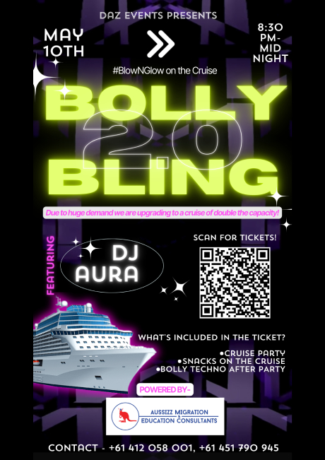 Bolly Bling 2.0 Cruise Party In Melbourne 2024