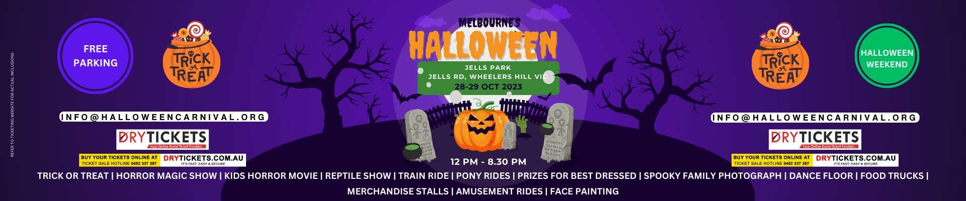 Melbourne's Halloween Fest - Sunday 29th OCT 2023