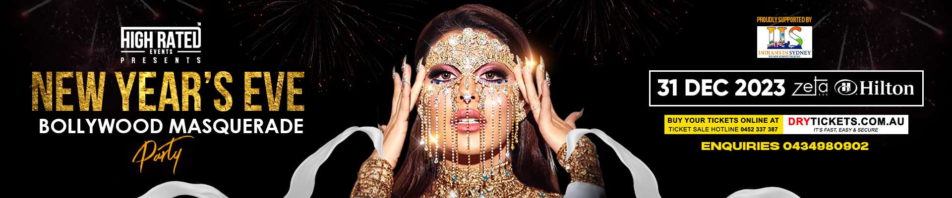 New Year's Eve - Bollywood Masquerade Party In Sydney
