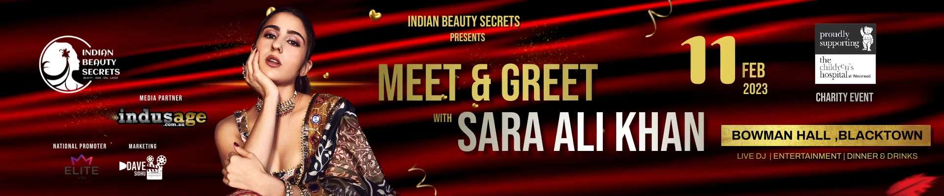 Meet & Greet with Sara Ali Khan In Sydney