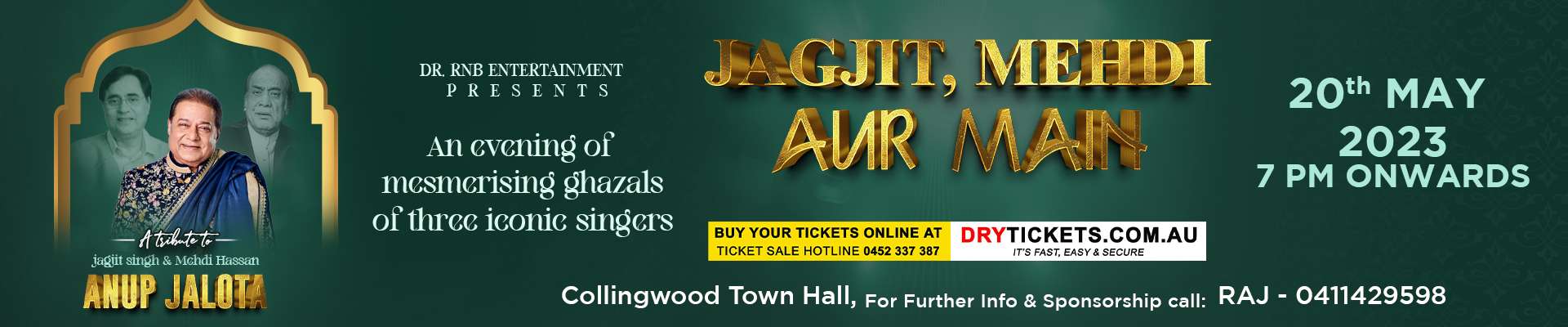 Jagjit, Mehdi aur Main - Padma Shri Anup Jalota Live In Melbourne