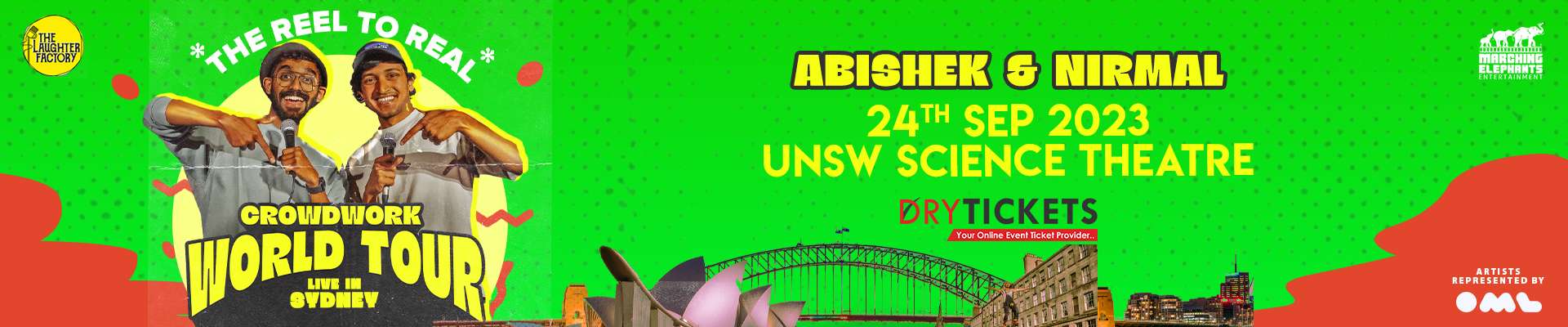 Abishek & Nirmal - The Reel to Real Crowdwork Tour - Live In Sydney