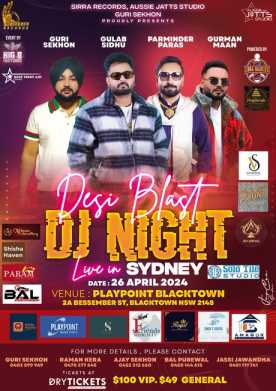 Desi Blast - Dj Night Live In Sydney