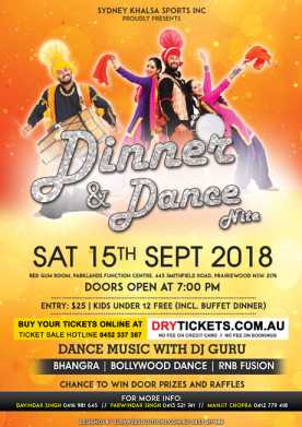 Dinner & Dance Nite 2018 Sydney