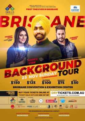 Background Tour By Ammy Virk & Mannat Noor In Brisbane