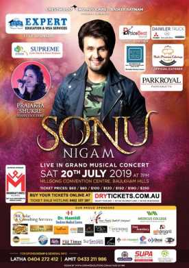 Sonu Nigam Live In Concert Sydney with Full Band 2019