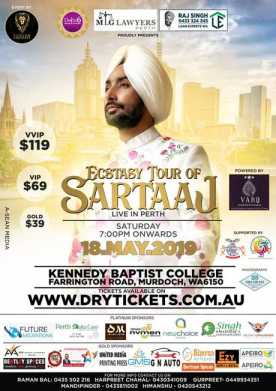 Ecstasy Tour Satinder Sartaaj Live In Perth 2019