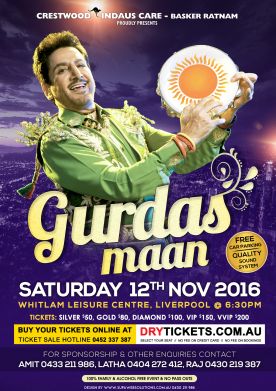 Gurdas Maan Live In Sydney