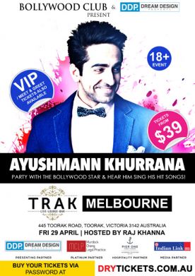 Party with Ayushmann Khurrana In Melbourne
