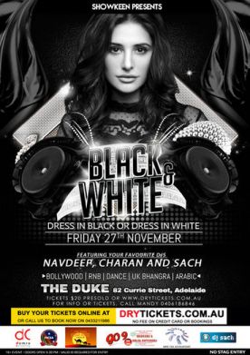 Black & White Dress Bollywood Party