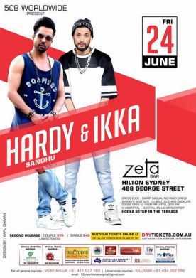 Hardy Sandhu & Ikka Live in Sydney