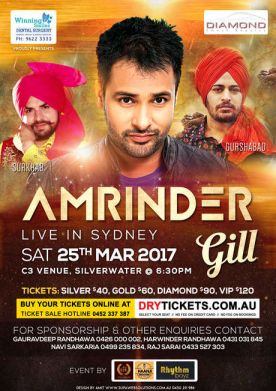 Amrinder Gill Live In Sydney 2017