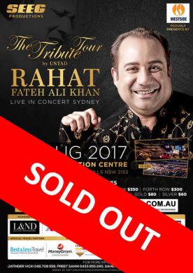 The Tribute Tour by Ustad Rahat Fateh Ali Khan In Sydney 2017
