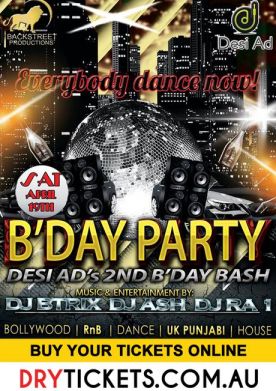 B'Day Party Desi Ad's 2nd B'day Bash