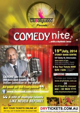 Comedy Nite with a Rhythmic Twist