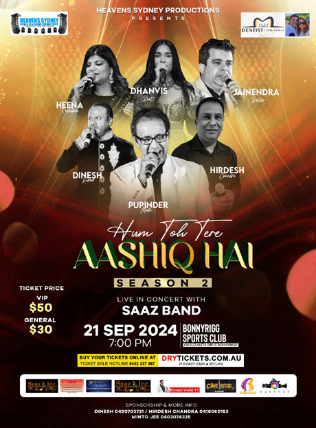 Hum Toh Tere Aashiq Hai Season 2 Live in Concert Sydney with SAAZ Band