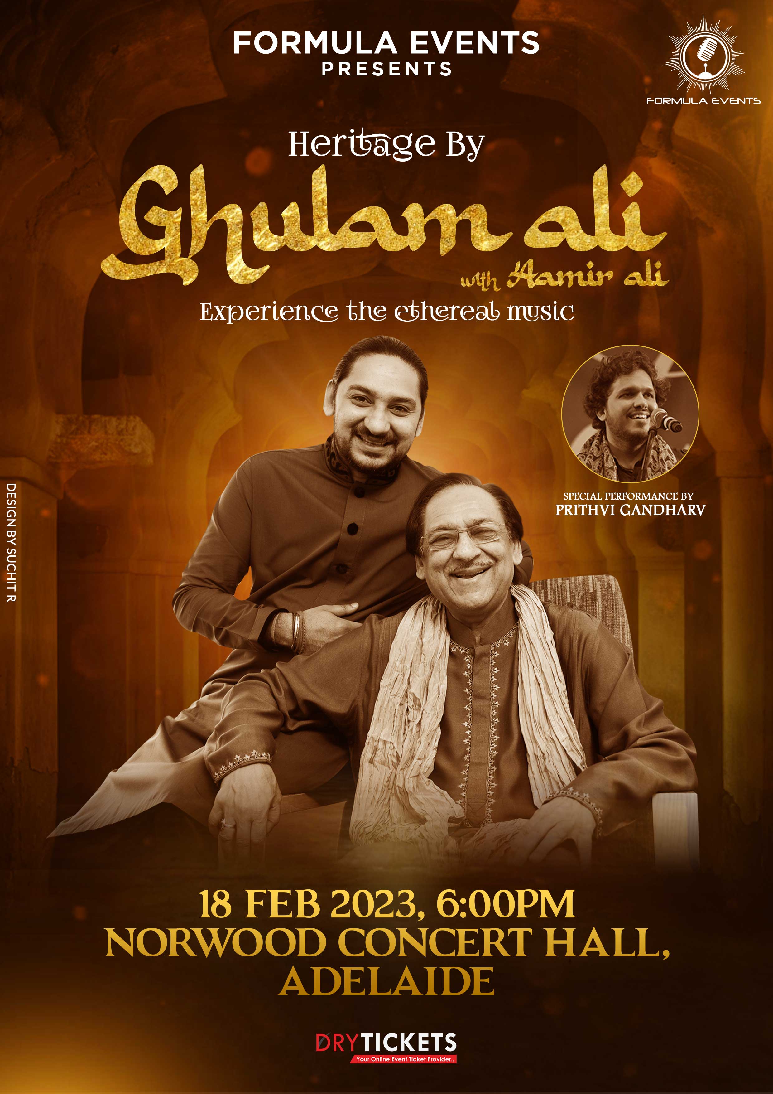 Heritage By Ghulam Ali, Experience the ethereal music Live In Concert Adelaide