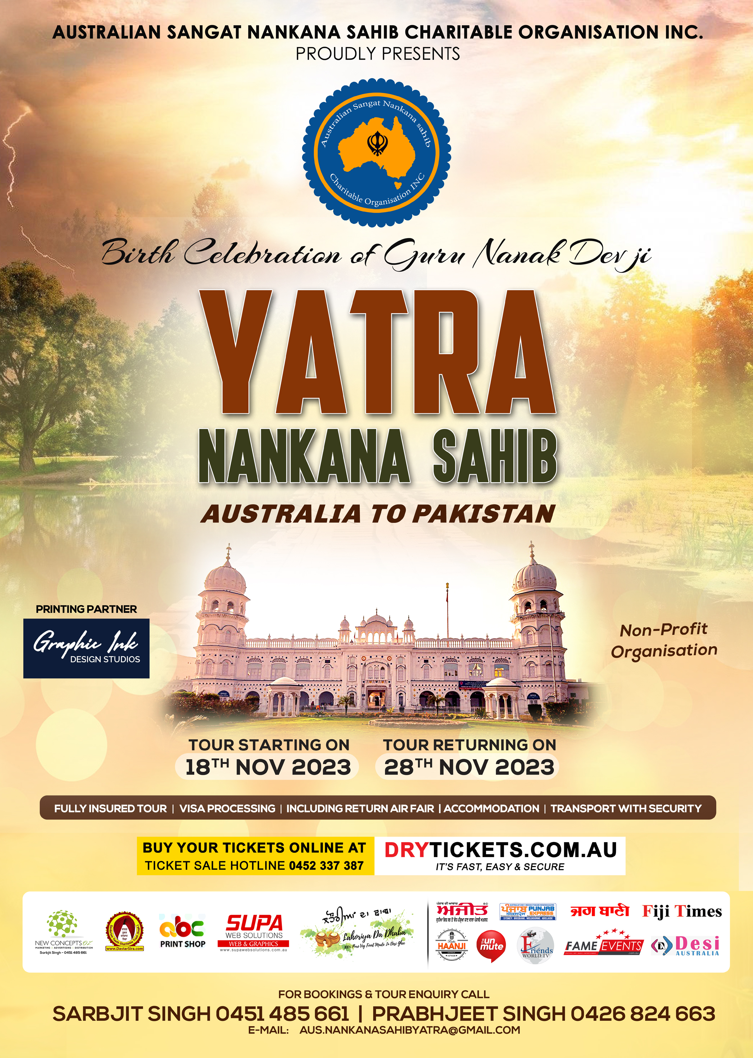 Yatra Nankana Sahib 2023 - Australia To Pakistan