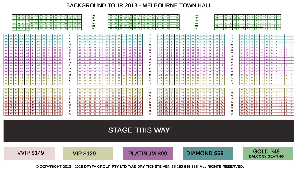 Background Tour By Ammy Virk & Mannat Noor In Melbourne Seating Map