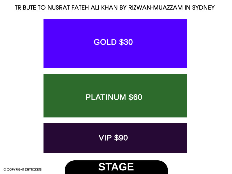 Tribute to Nusrat Fateh Ali Khan by Rizwan-Muazzam In Sydney Seating Map
