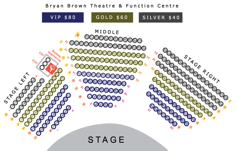 Avijit Sarkar Live In Concert Sydney 2022 Seating Map