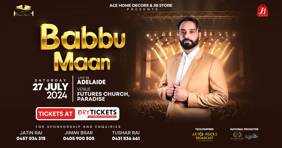 Babbu Maan Live In Adelaide - DryTickets.com.au