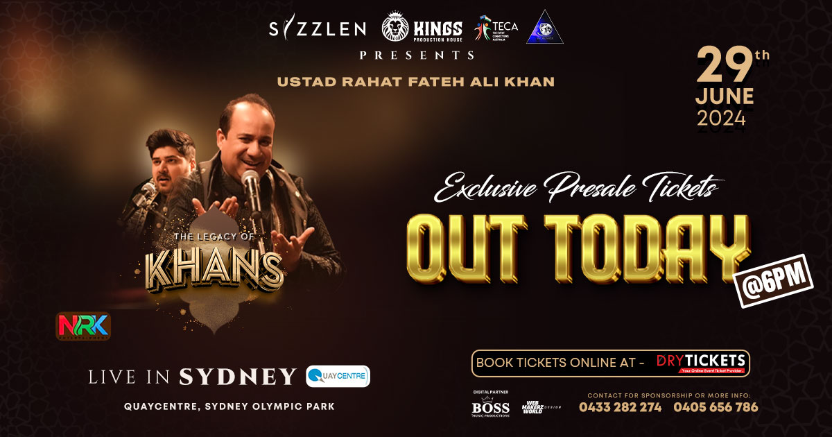 The Legacy of KHANS - Ustad Rahat Fateh Ali Khan Live In Concert Sydney ...