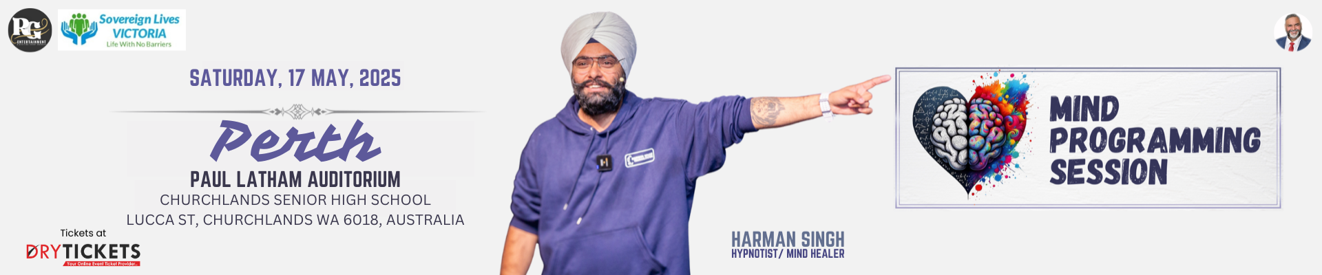 Harman Singh's Mind Programming Session - Perth