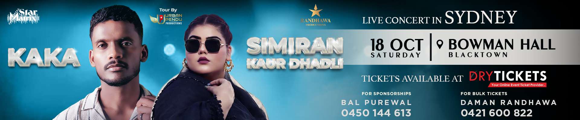 KAKA & SIMIRAN KAUR DHADLI Live Concert In Sydney 2025