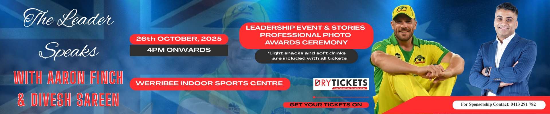 The Leader Speaks with Aaron Finch & Divesh Sareen In Melbourne