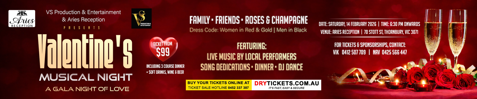 Valentine’s Eve – A Musical Gala Night of Love - Melbourne 2026