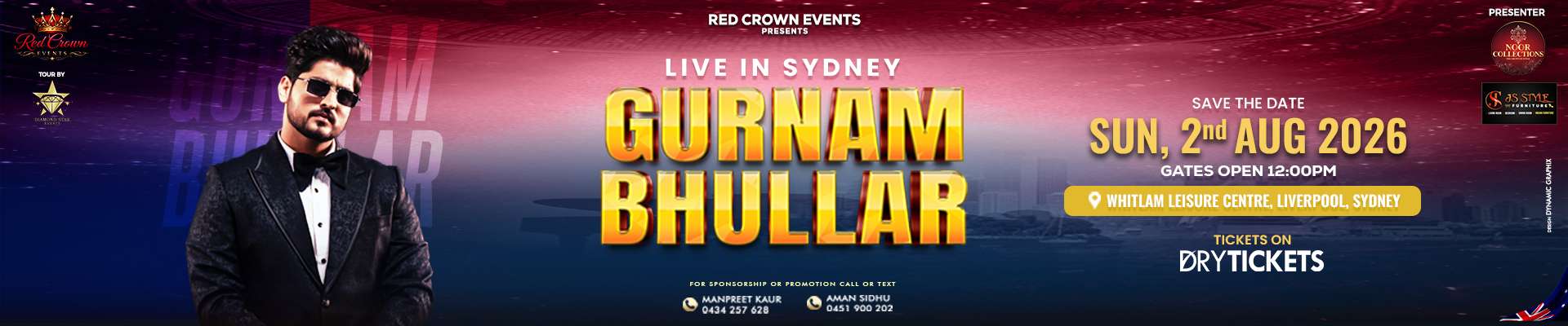 Gurnam Bhullar Live In Concert Sydney 2026