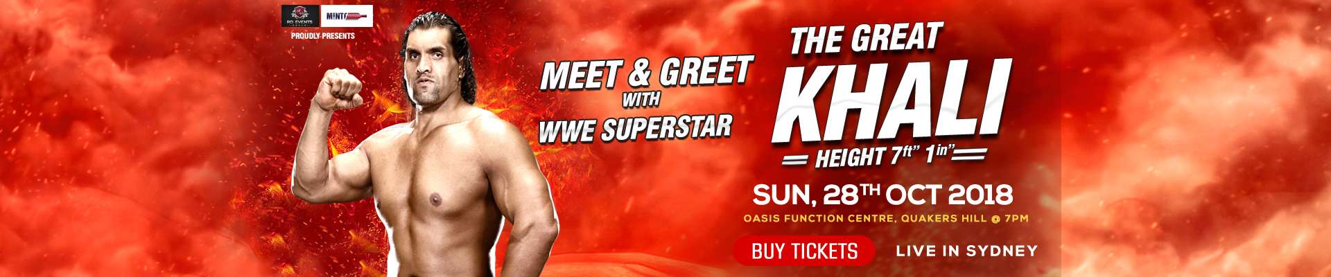 Meet & Greet with WWE Superstar The Great Khali In Sydney