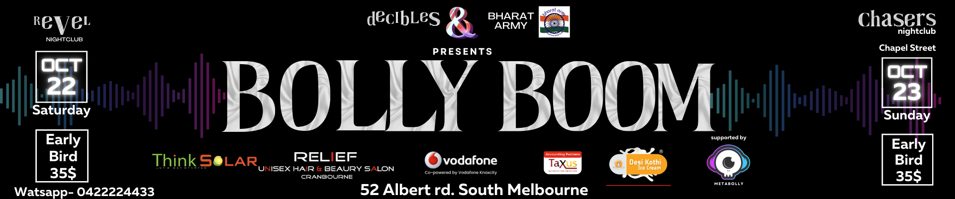 Bharat Ke Saath 2 - India vs Pakistan Pre Match Party In Melbourne