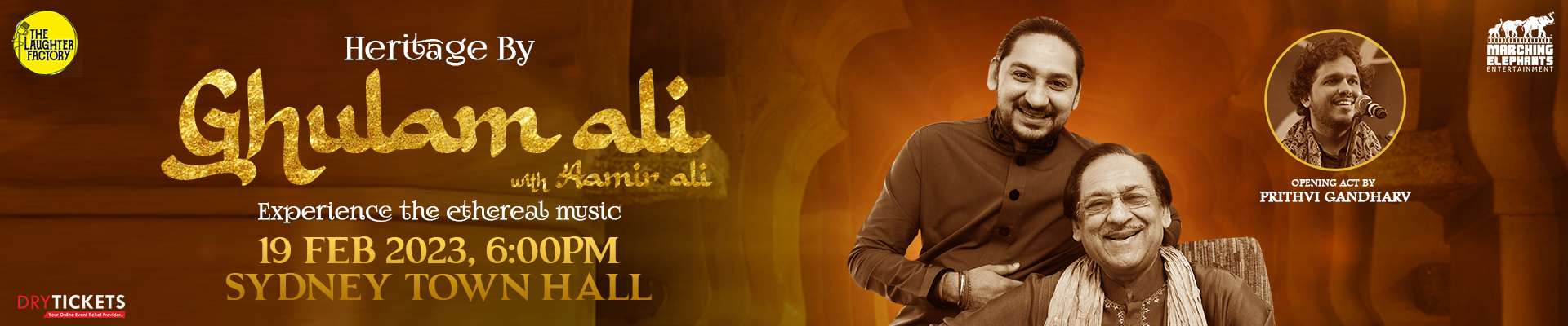 Heritage By Ghulam Ali, Experience the ethereal music Live In Concert Sydney