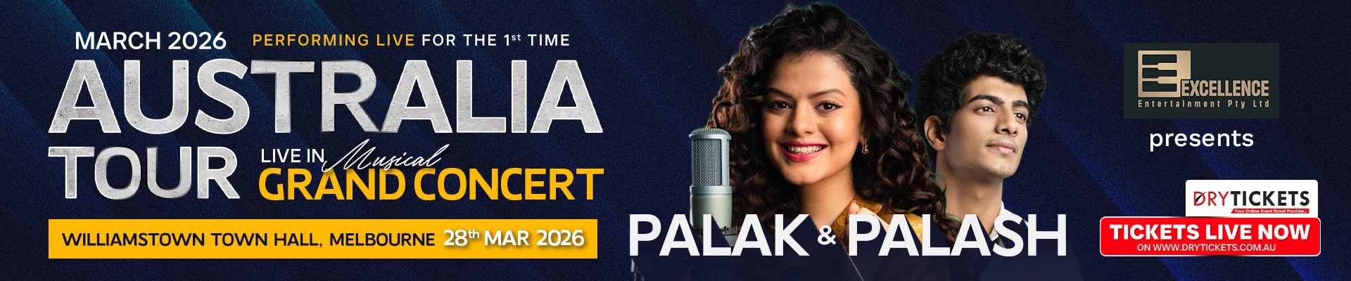 Palak Muchhal & Palash Muchhal Live In Grand Musical Concert In Melbourne 2026