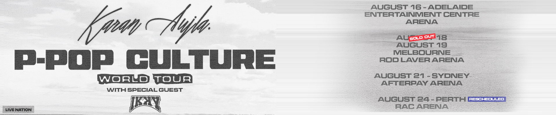 Karan Aujla P-POP CULTURE World Tour 2026 - AUS/NZ