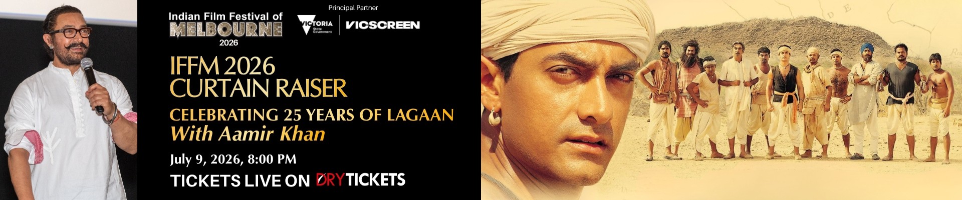 IFFM 2026 Curtain Raiser Celebrating 25 Years of Lagaan with Aamir Khan In Melbourne