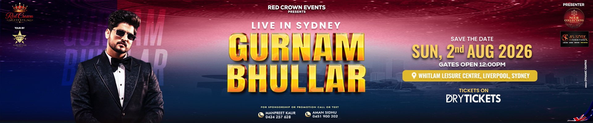 Gurnam Bhullar Live In Concert Sydney 2026