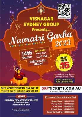Visnagar Sydney Group Navaratri 2023