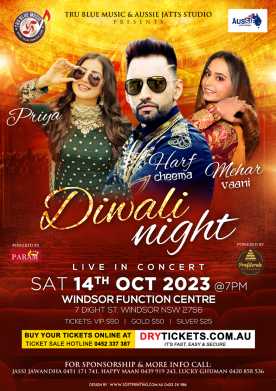 Diwali Night by Harf Cheema and Mehar Vaani - Sydney