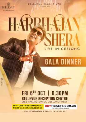 Harbhajan Shera Gala Dinner Live in Geelong