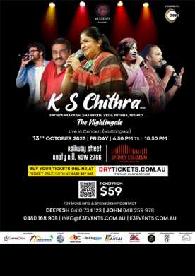 K.S. Chithra Live In Sydney