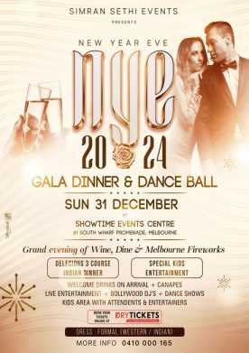 New Year Eve 2024 - Gala Dinner & Dance Ball In Melbourne