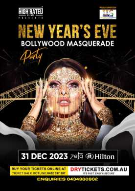 New Year's Eve - Bollywood Masquerade Party In Sydney