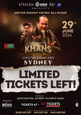 The Legacy of KHANS - Ustad Rahat Fateh Ali Khan Live In Concert Sydney