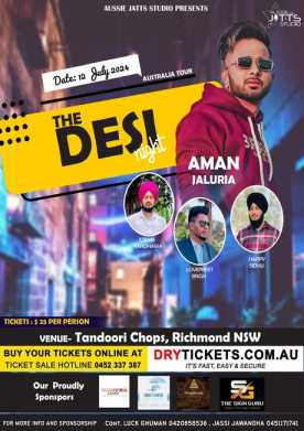 The Desi Night by Aman Jaluria, Joban Randhawa, Lovepreet Singh & Happy Sidhu