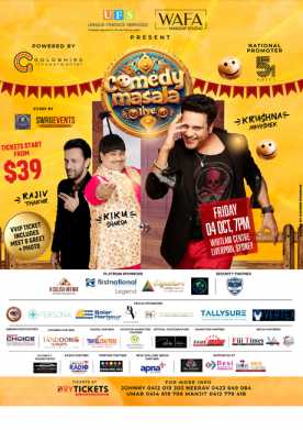 Comedy Masala Live by Krushna Abhishek | Kiku Sharda | Rajiv Thakur In Sydney